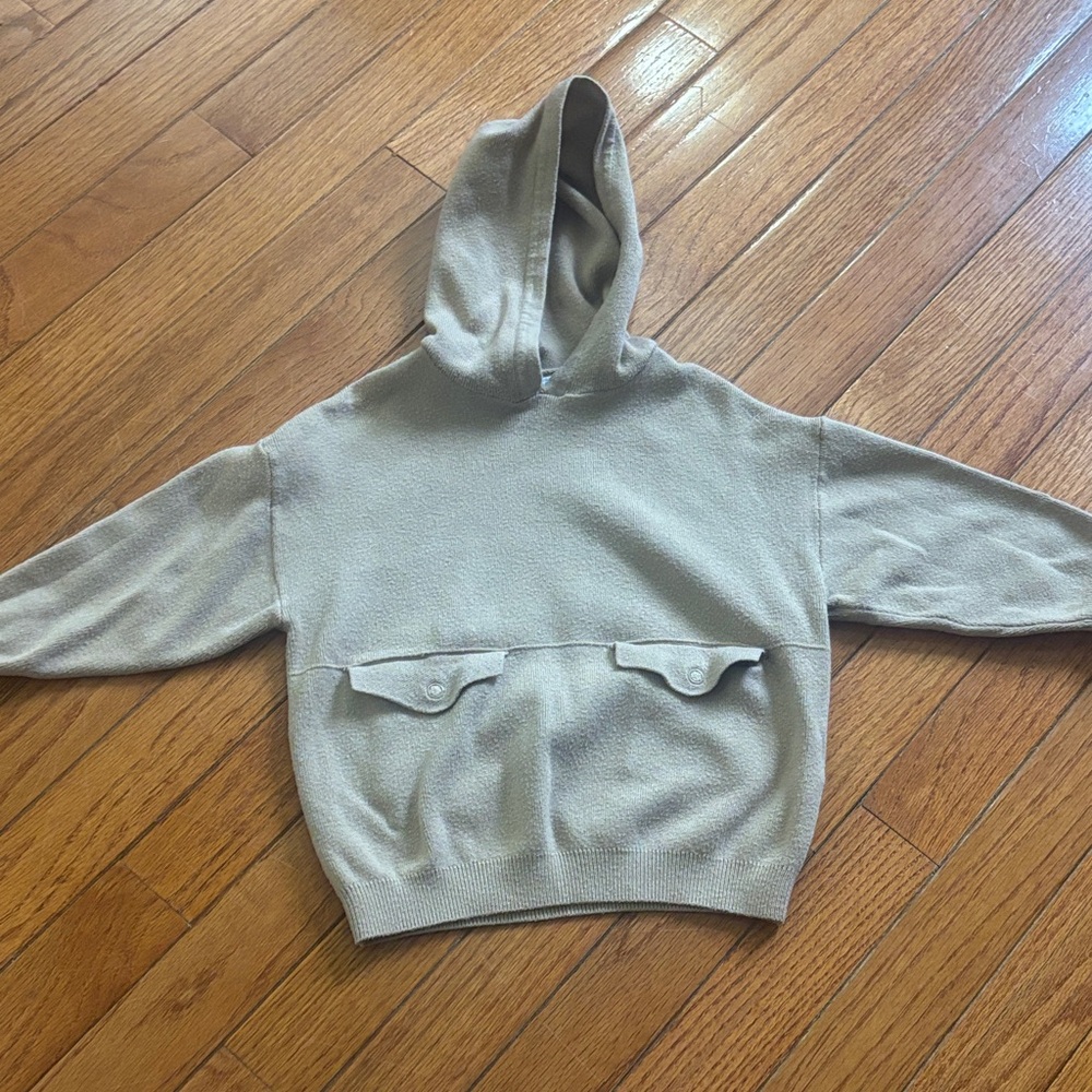 Zara Kids Tan Hoodie Sweater